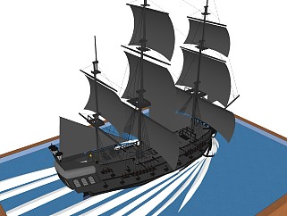 精细帆船模型 (3)